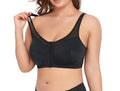 Wire-Free Lace Front-Clasp Bra for Large Cups (B–F) | Lightweight Support | Plus Size Fit
