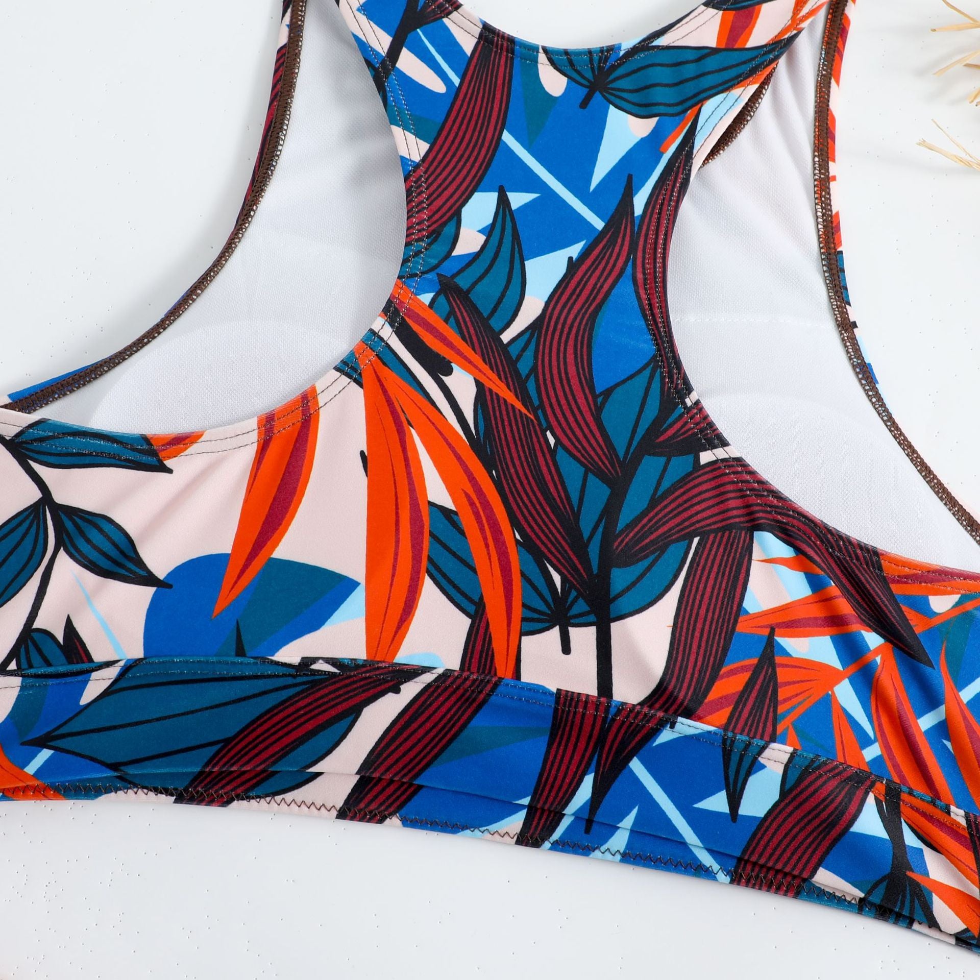 New Style Solid Color Vest-Style Bikini Swimsuit for Women