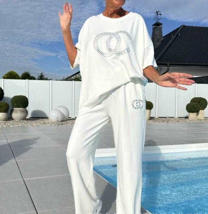 Title: Women's Casual Autumn Long Sleeve Top and Pants Two-Piece Matching Set