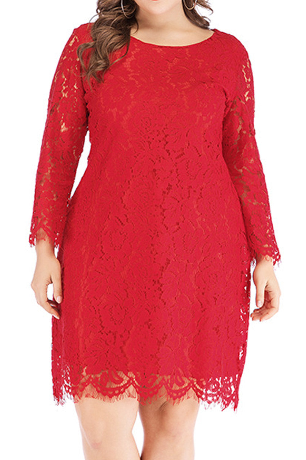 Women Plus Waist Slimming Mini Skirt Solid Color Fashion Party Dress