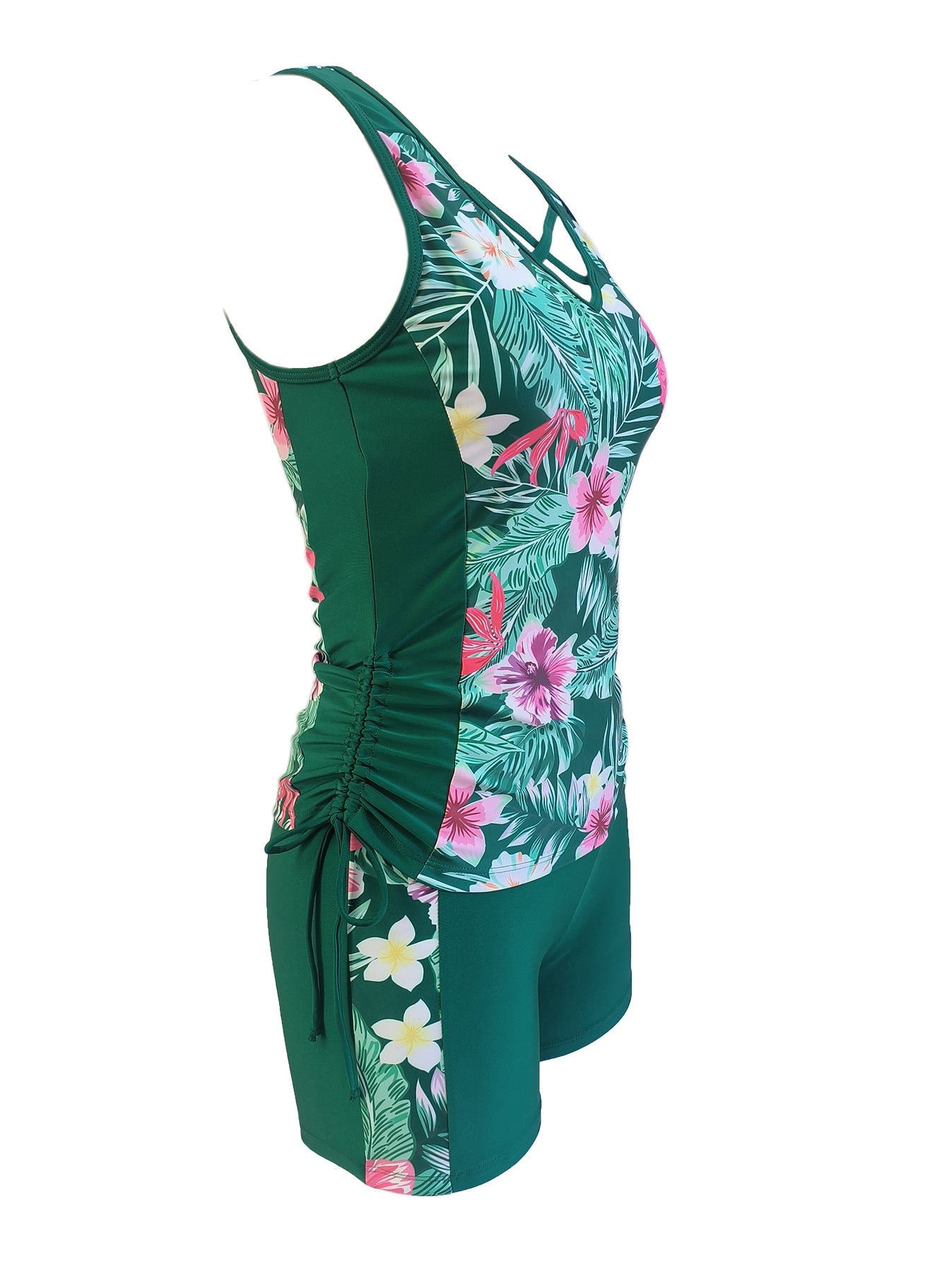 Two-Piece Printed Plus Size Swimsuit - Bikini Set