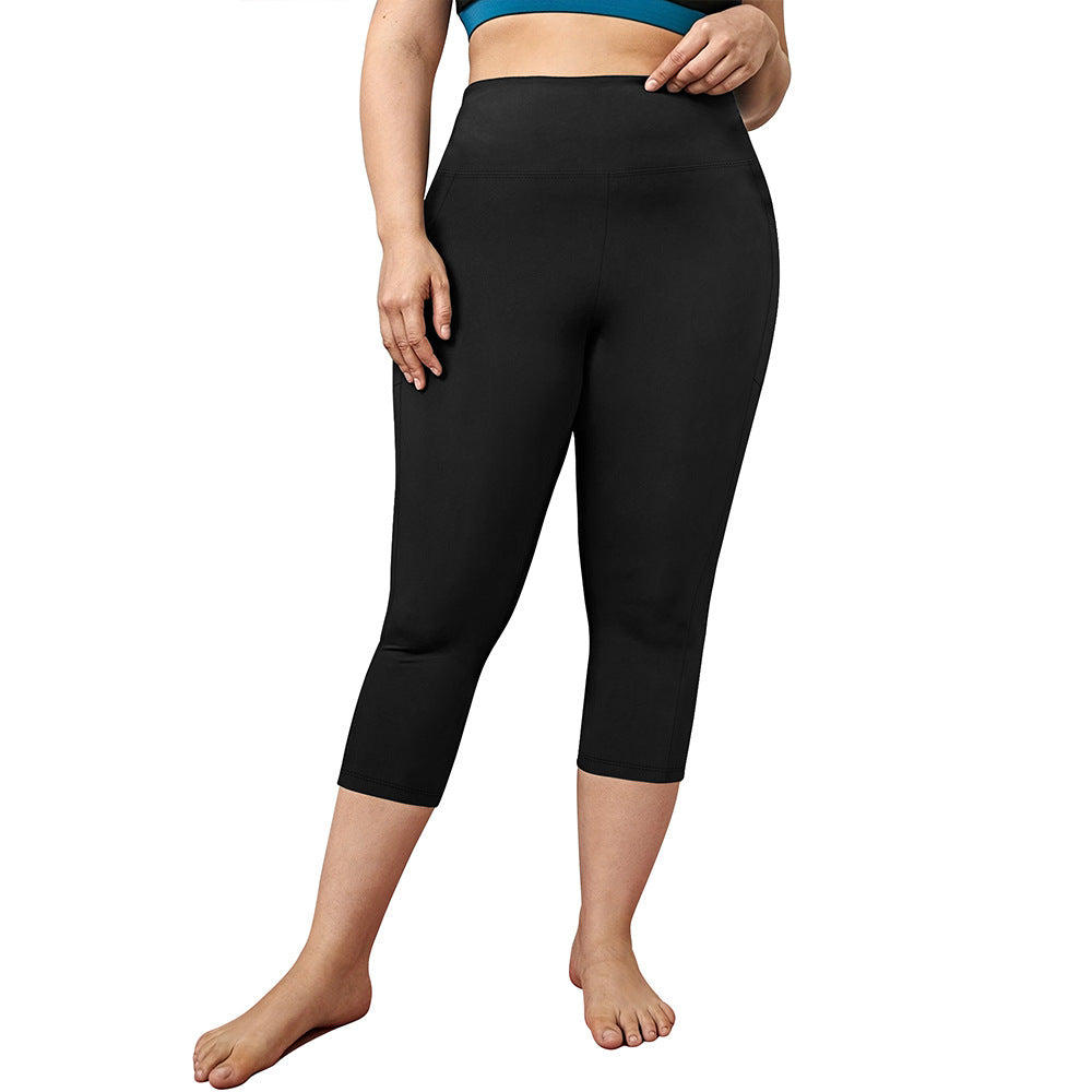 7/8 Slim Fit High-Waisted Women’s Yoga Pants – Lightweight Milk Silk Leggings, Summer Fitness & Casual Wear,