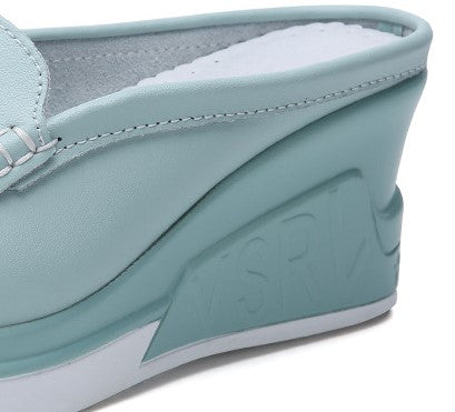 Spring & Summer New Trend Thick-Soled High-Heeled Slippers for Women - Casual Outdoor Comfort Style