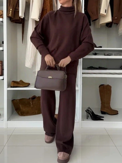 Women's Solid Color Elegant Casual Workwear 2-Piece Outfit Set