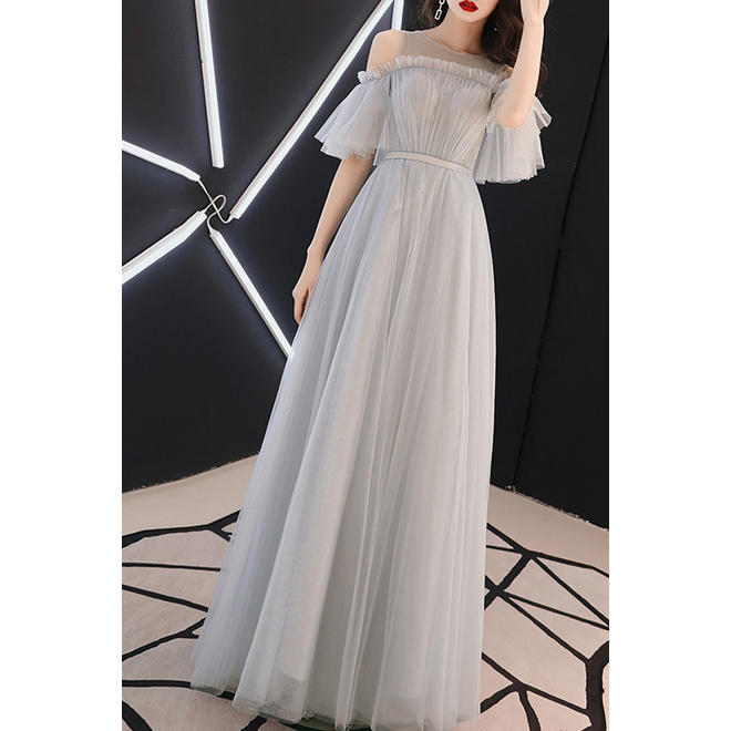 Women Lace High Neck Elegant Party Dress