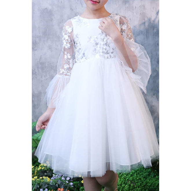 Kids Girls Superb Lace Skirt Beautiful Thin Breathable Modish Dress