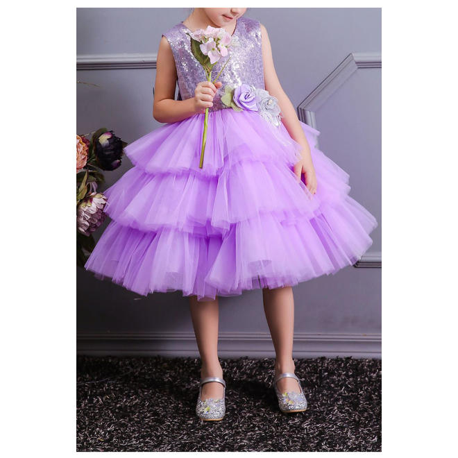 Kid Girl Elegant Suquin Princess Dress