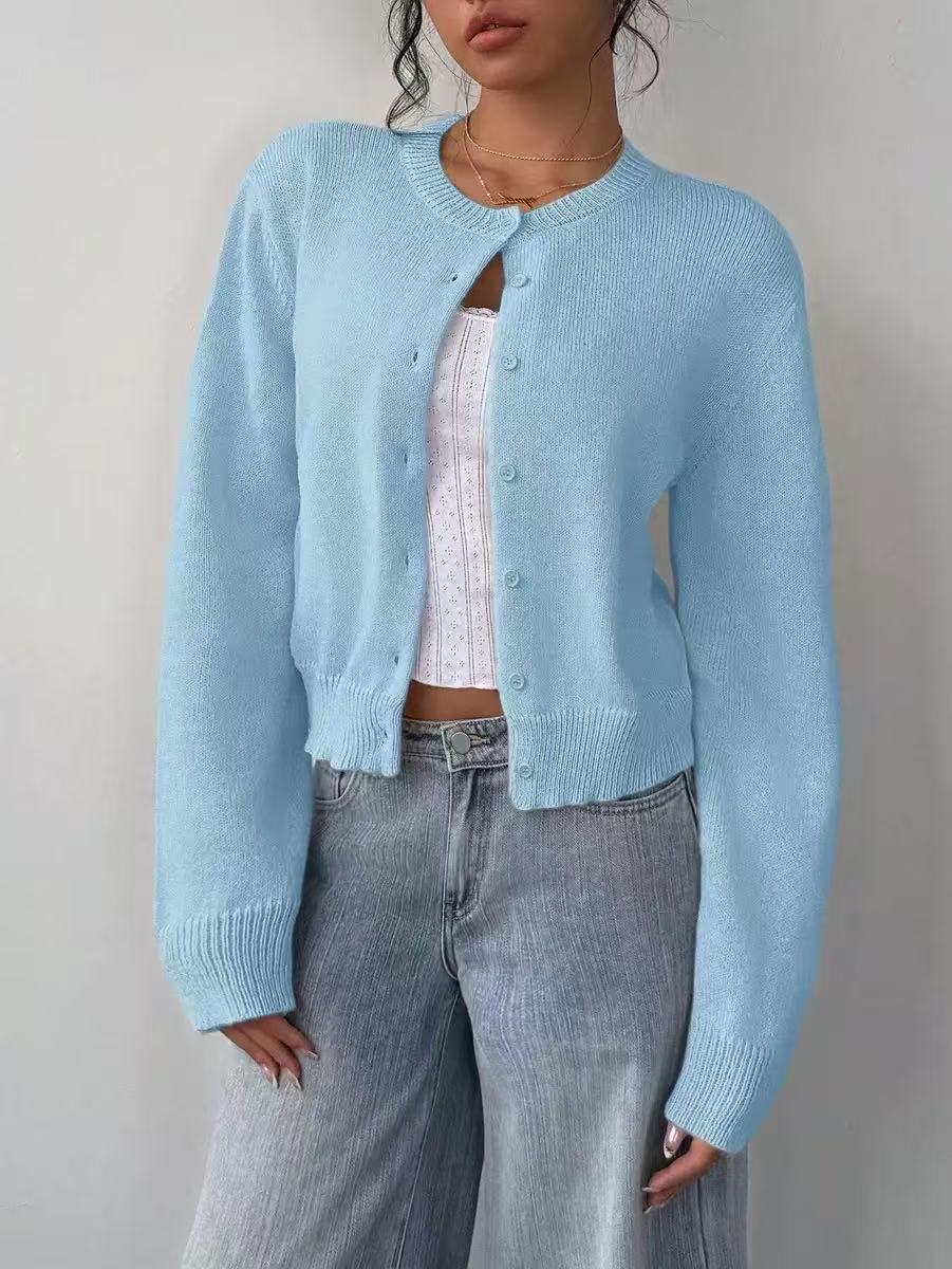 Women's Multi-Color Long-Sleeved Knitwear - Autumn/Winter Collection