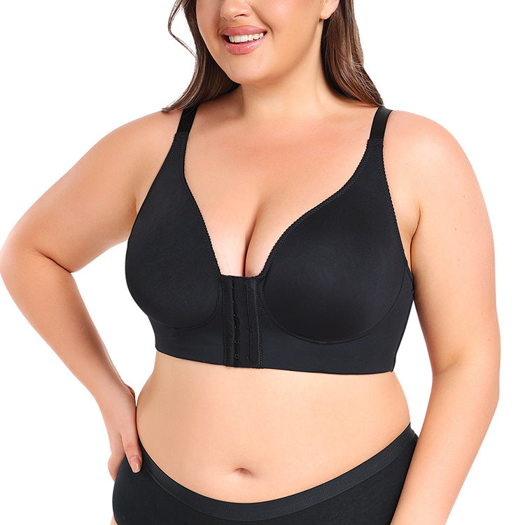 Plus Size Full Cup Milk-Soft Thin Support Bra with Comfort Underwear Accessory