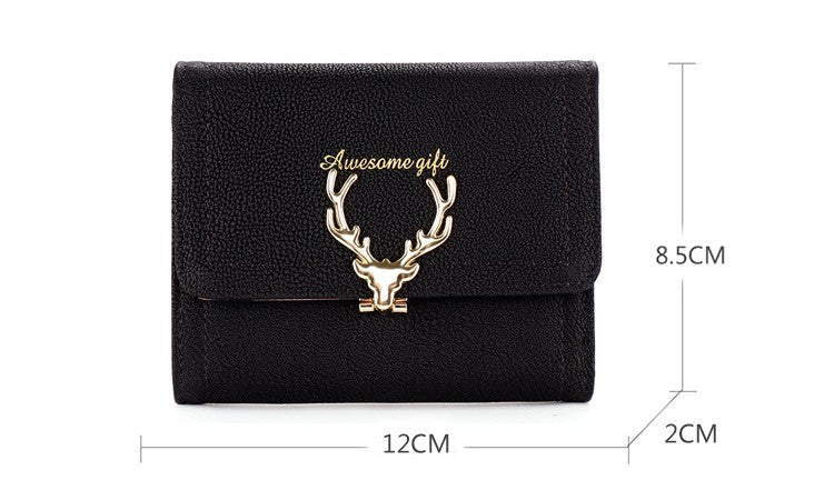 New Short Wallet for Women – Cute Foldable Student Coin Purse & Card Holder