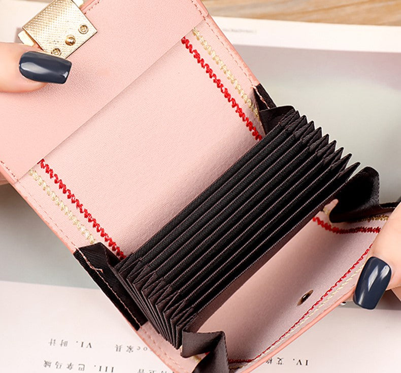 Women's ID Card & Coin Purse – Large Capacity, Mini Organizer, Simple Lady Card Bag, Wallet