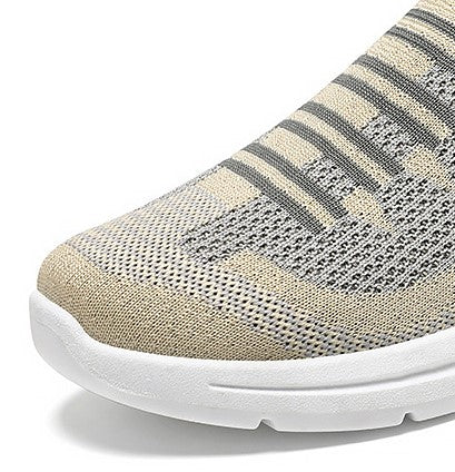 Spring & Autumn Women's Fly-Knit Slippers - Lightweight Casual Slip-On Shoes for Everyday Comfort