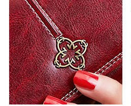 Women’s Long Retro Wax Leather Wallet – Large Capacity Clutch & Mobile Phone Holder – Multi-Card Organizer