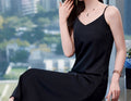 Women’s Sleeveless Strap Long Dress – Spring & Summer Layered Base and Outer Wear