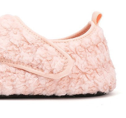 Cotton Slippers for Women - Autumn & Winter Warm Velvet Indoor Shoes, Thick Non-Slip Sole Home Slippers