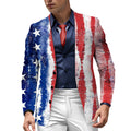 American Flag 3D Print Casual Suit Jacket