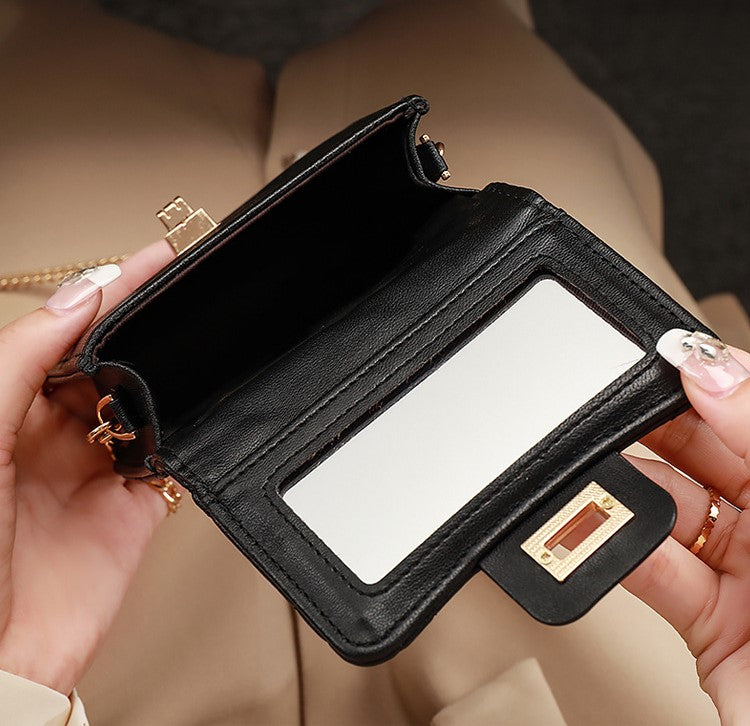 New Summer Versatile Chain Shoulder Crossbody Bag – High-End Lipstick Cosmetic Pouch