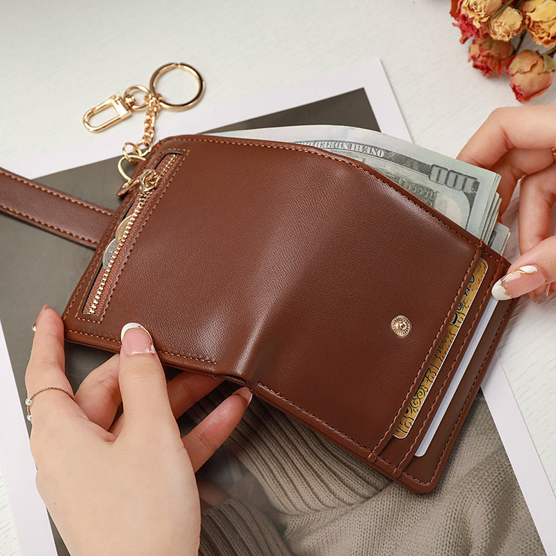 Wallet Women's Short Pendant Multi-Card Coin Purse – Mini ID & Card Bag, Fashion Multifunctional