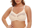 Wire-Free Lace Bra for Large Cups (B–F) | Thin Supportive Plus Size Underwear