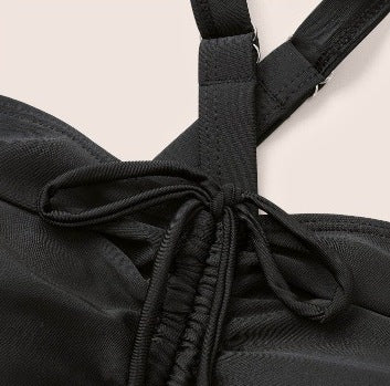 Women's Conservative Oversized Swimsuit – Modest One-Piece Swimwear for Spring, Plus Size Friendly