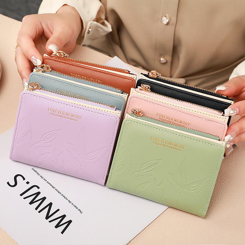 Women’s Small Wallet Card Holder & Coin Purse – Compact Mini Pocket Wallet