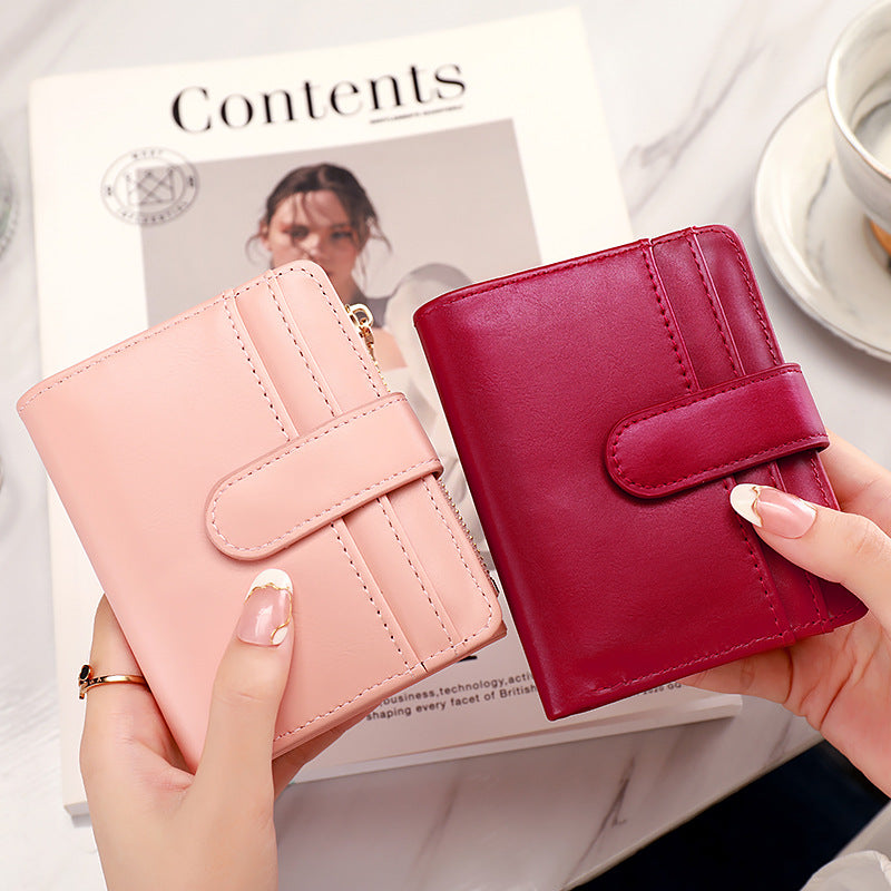 Short Women’s Wallet 2025 – Small, Simple, Multi-Card Slot, Coin Purse, Student, Fresh Style