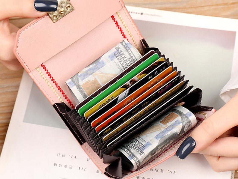Women's ID Card & Coin Purse – Large Capacity, Mini Organizer, Simple Lady Card Bag, Wallet