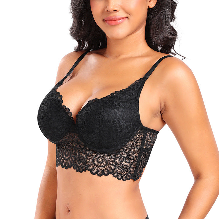 New High-Support Body-Shaping Vest with Lace Back | Plus Size Supportive Bra & Shapewear