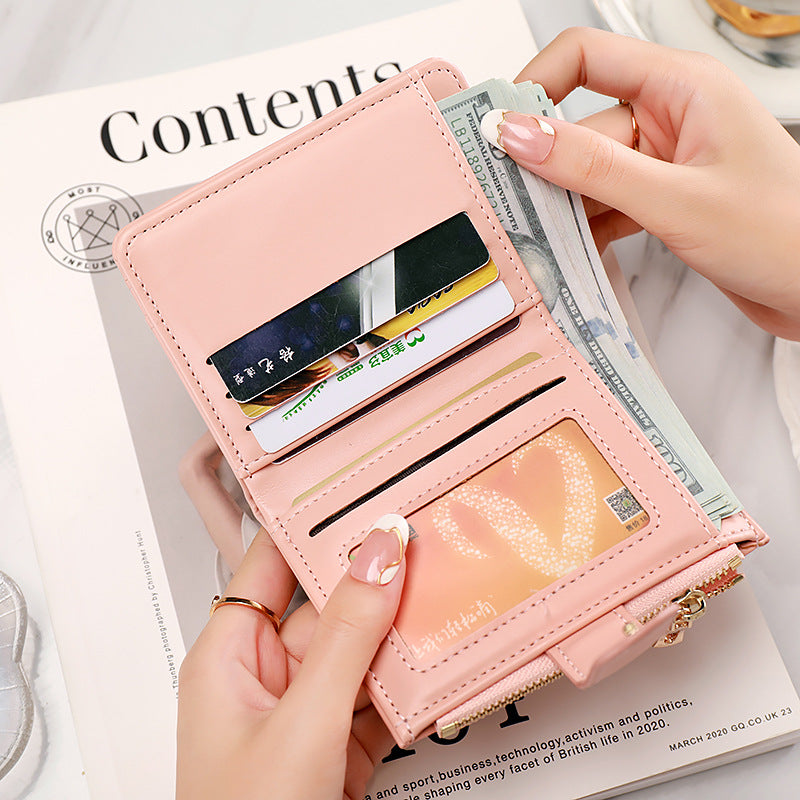 Short Women’s Wallet 2025 – Small, Simple, Multi-Card Slot, Coin Purse, Student, Fresh Style