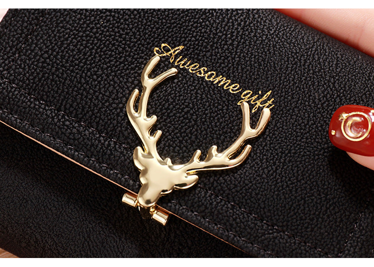 New Short Wallet for Women – Cute Foldable Student Coin Purse & Card Holder