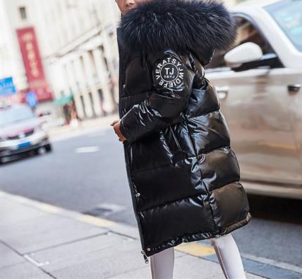 Children’s Winter Cotton-Padded Coat – Thickened Mid-Length Down Cotton Jacket - RAC25JP3251BOW
