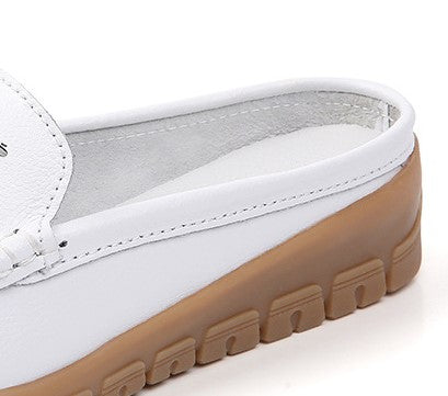 Women's Summer Wedge Heel Hollow Toe Slip-On Sandals - Soft Sole Casual Comfort Slippers