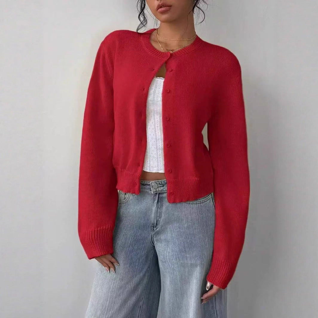Women's Multi-Color Long-Sleeved Knitwear - Autumn/Winter Collection