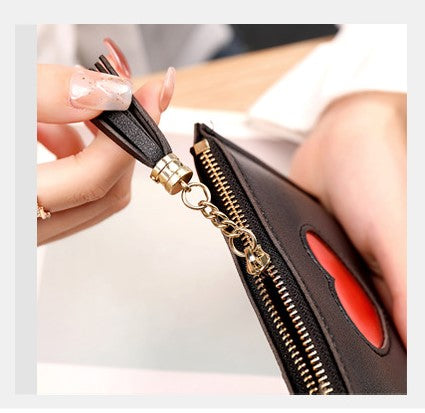 Women’s Zipper Wallet – Small Zip Around Wallet with Card Slots & Coin Pocket
