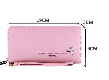 New Women's Double Zipper Wallet – Long, Large Capacity, Trendy Double-Layer Clutch Bag