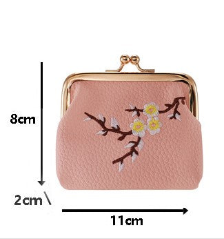 New Red Envelope Portable Mini Wallet for Women – Embroidered Small Coin Purse, Multifunctional Student Handbag Accessory
