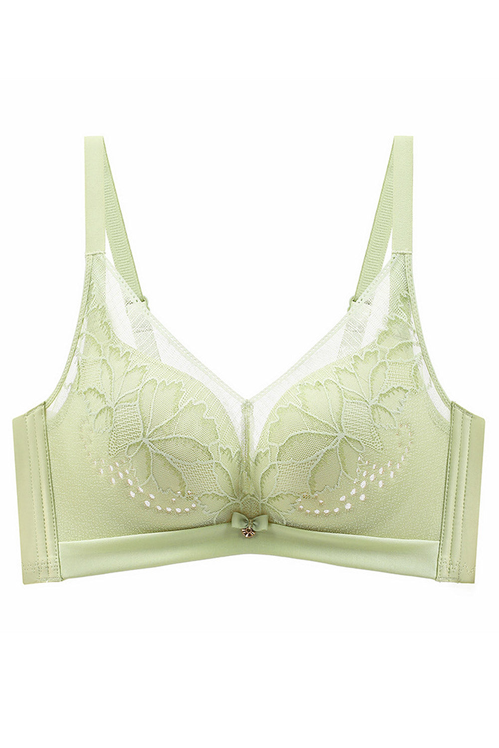Women's Summer Lace Non-Steel Ring Non-Magnetic Adjustable Push-Up Bra