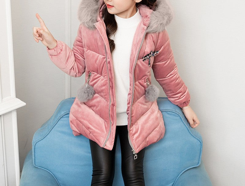 Girls' Puffer Hooded Jacket (21)