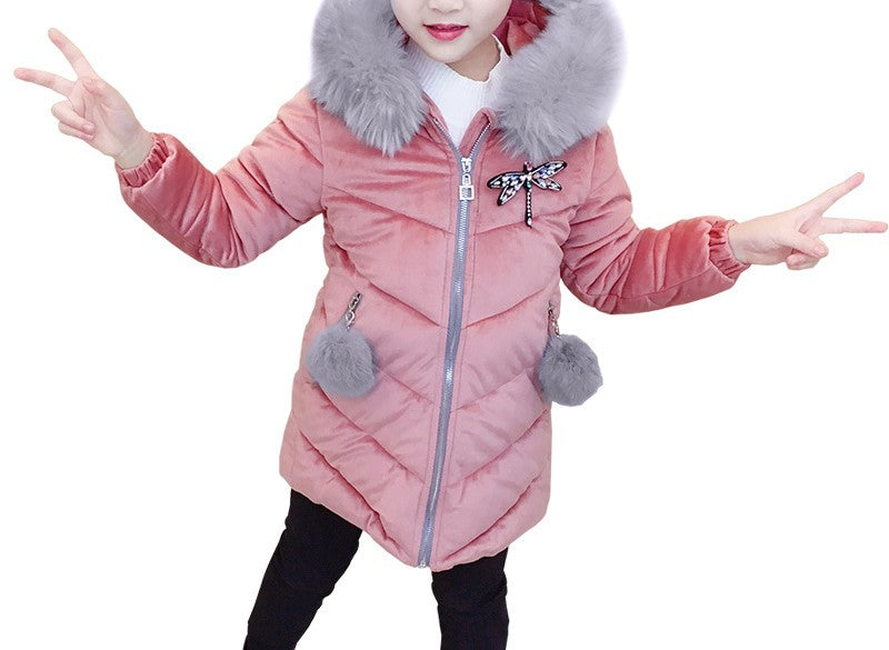 Girls' Puffer Hooded Jacket (36)
