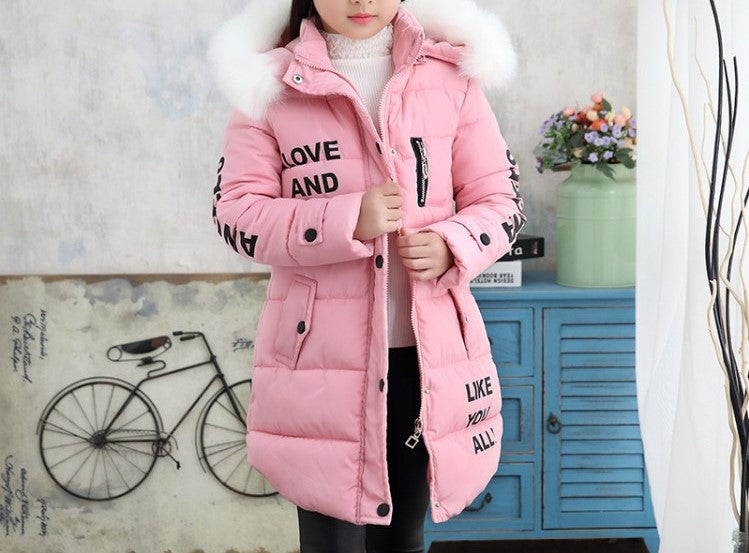 Girls' Puffer Hooded Jacket (10)
