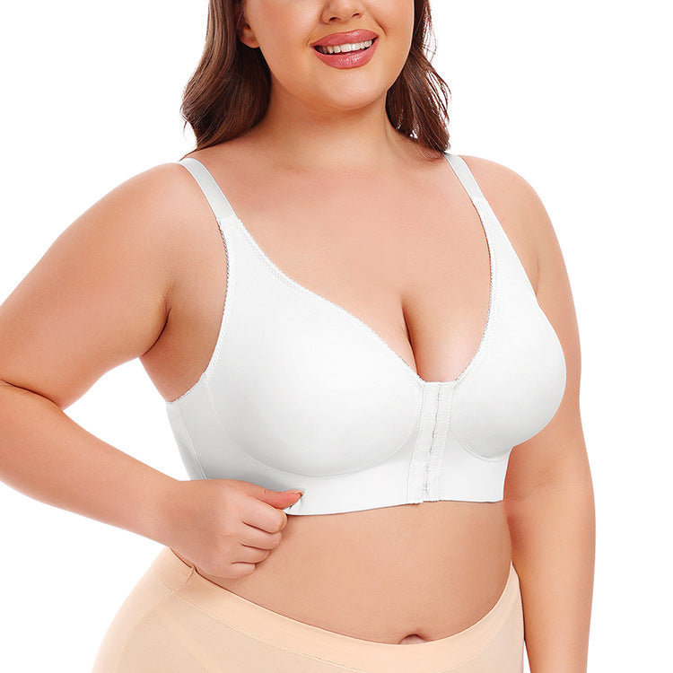 Plus Size Full Cup Milk-Soft Thin Support Bra with Comfort Underwear Accessory