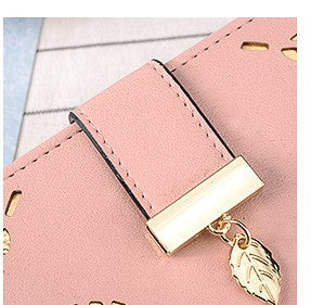 2026 New Women’s Long Hollow Leaf Wallet Clutch Phone & Card Holder