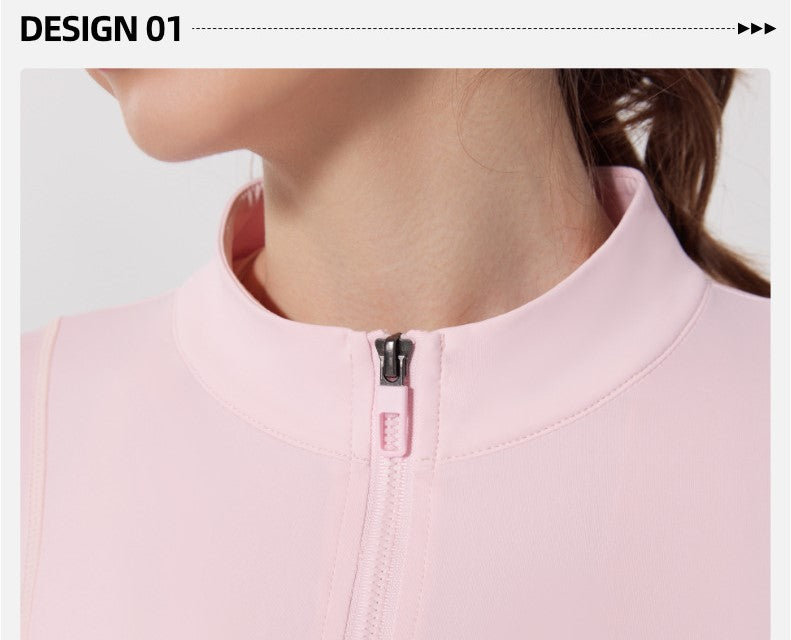 Summer Ice-Feel Thin Yarn Sun Protection Jacket - Lightweight Anti-UV Sports & Yoga Wear, Long Sleeve with Finger Holes