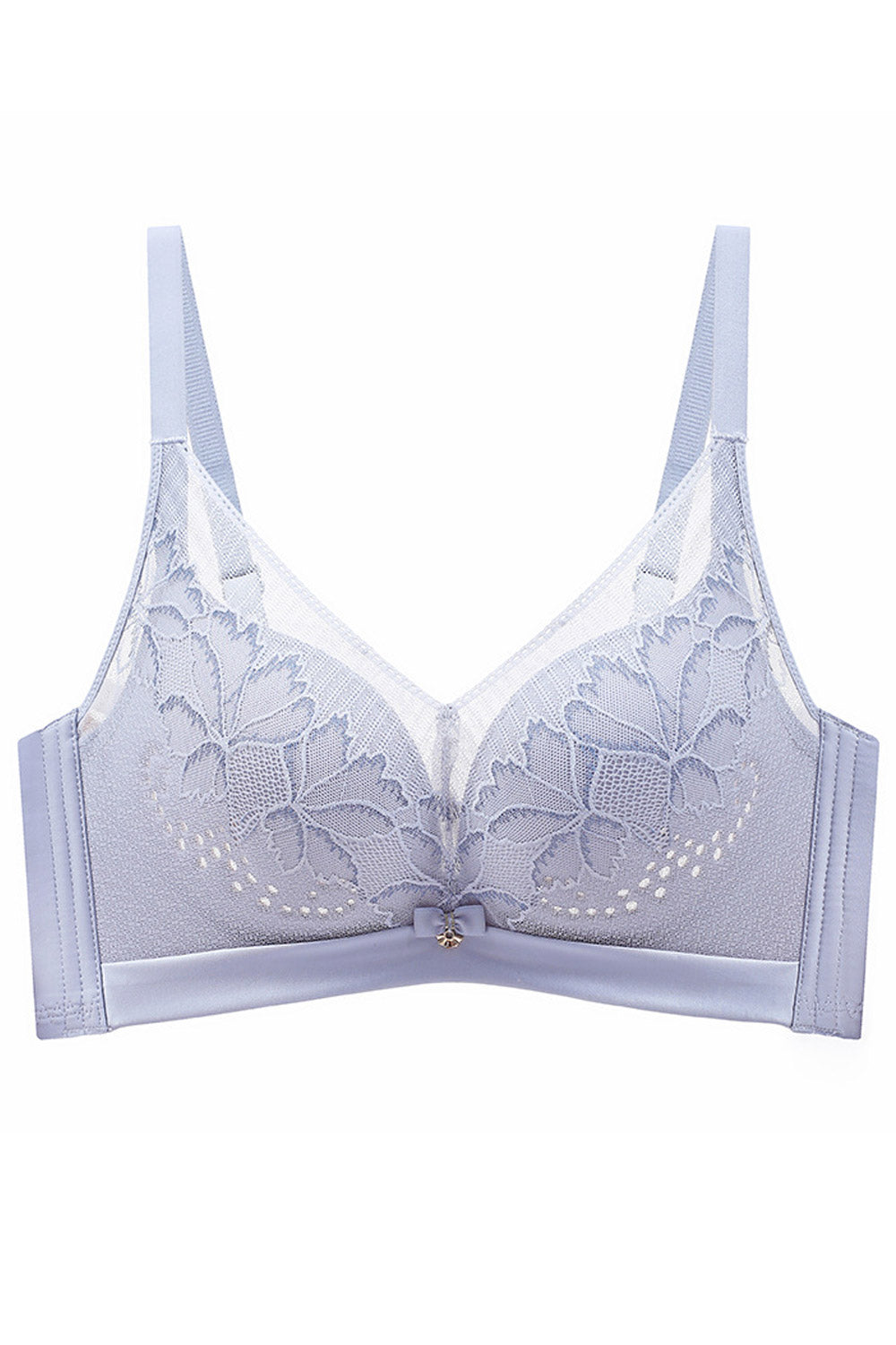 Women's Summer Lace Non-Steel Ring Non-Magnetic Adjustable Push-Up Bra