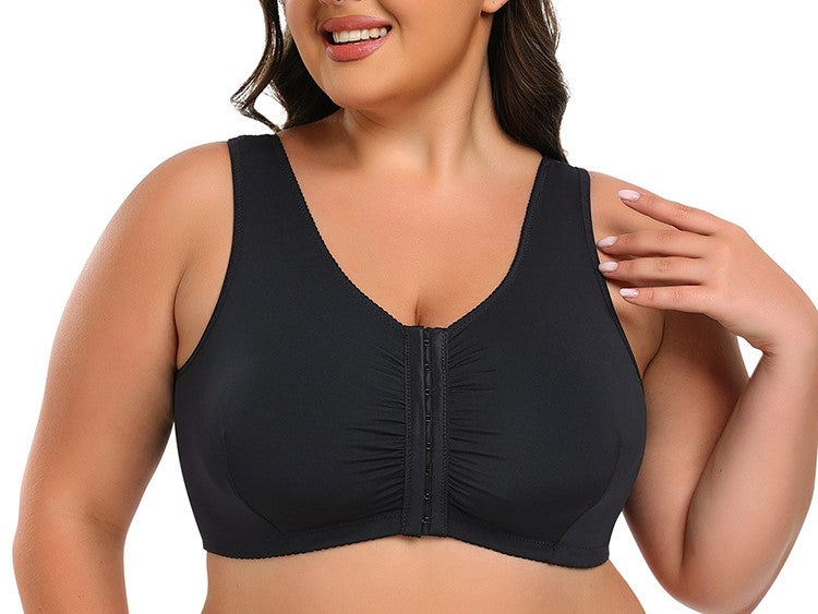 Plus Size Full Cup Support Bra with Side Bust Control – Comfortable Everyday Vest Bra