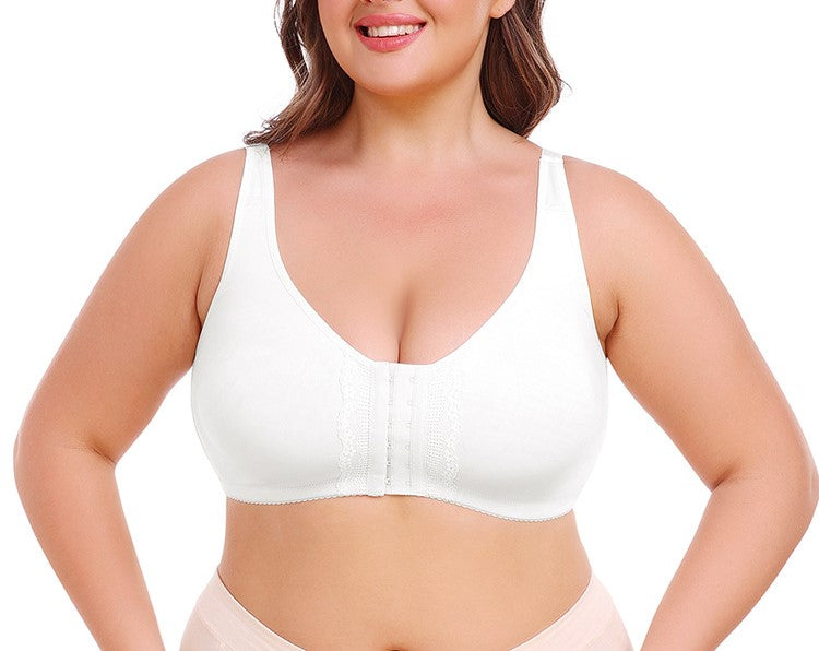 Plus Size Full-Cup Bra with Side Support | Lightweight Thin Design for Everyday Comfort