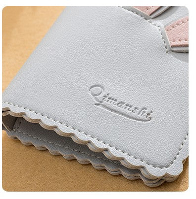 2026 New Rabbit Ear Card Holder Women’s Short Wallet – Cute Coin Purse & Fashion Card Case