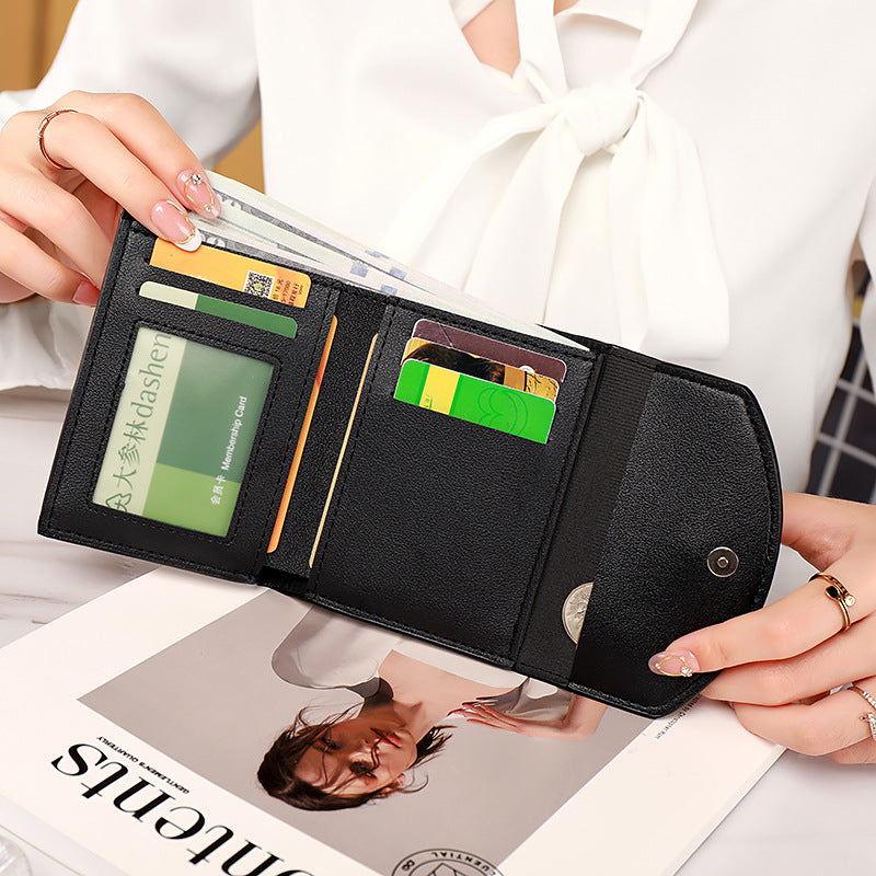 2026 New Short Style Compact Card Holder Coin Clip Wallet – Crocodile Pattern, Trendy & Fashionable