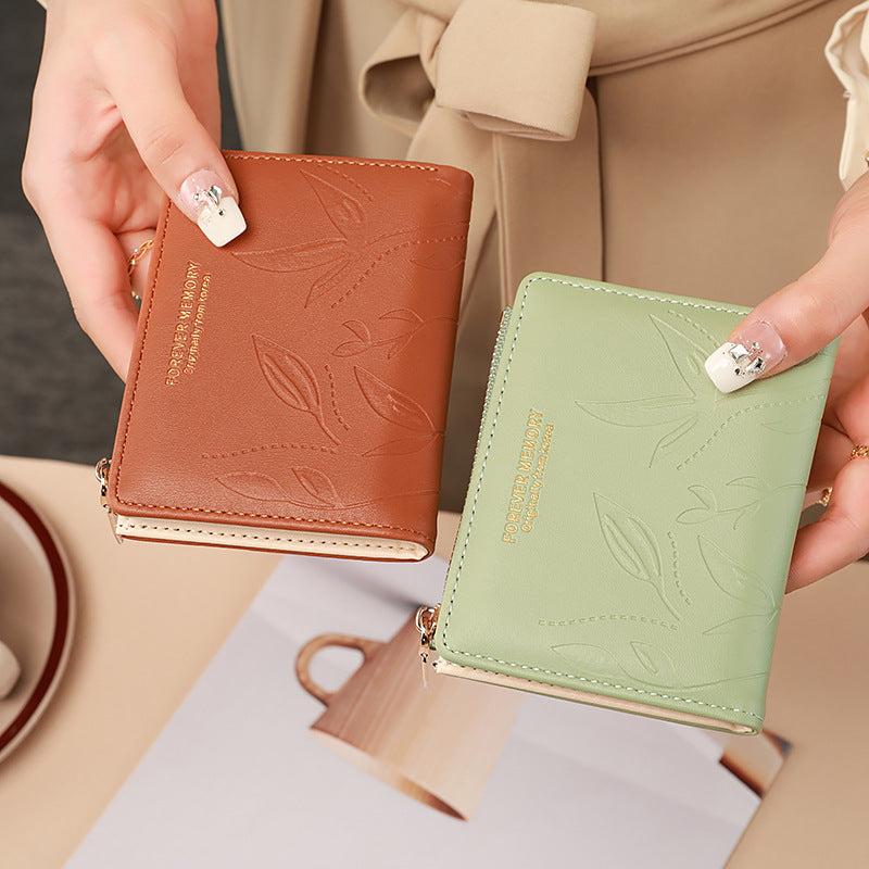 Women’s Small Wallet Card Holder & Coin Purse – Compact Mini Pocket Wallet