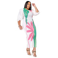 Women's Lantern Sleeve Pleated Midi Dress – Sculptural Elegance